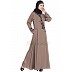 Party wear Umbrella abaya- Coffee Brown